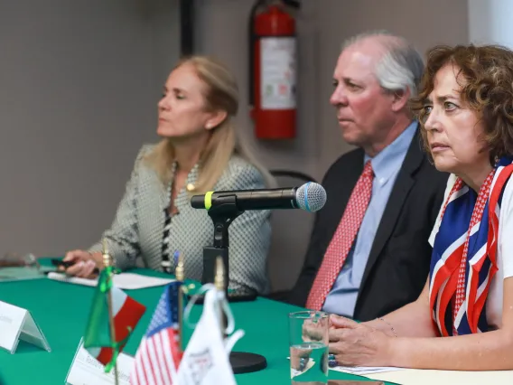 President Robbins with Dr. Rosaura Ruiz, CDMX