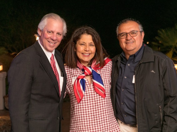 President Robbins with Ramon and Barbara Murillo