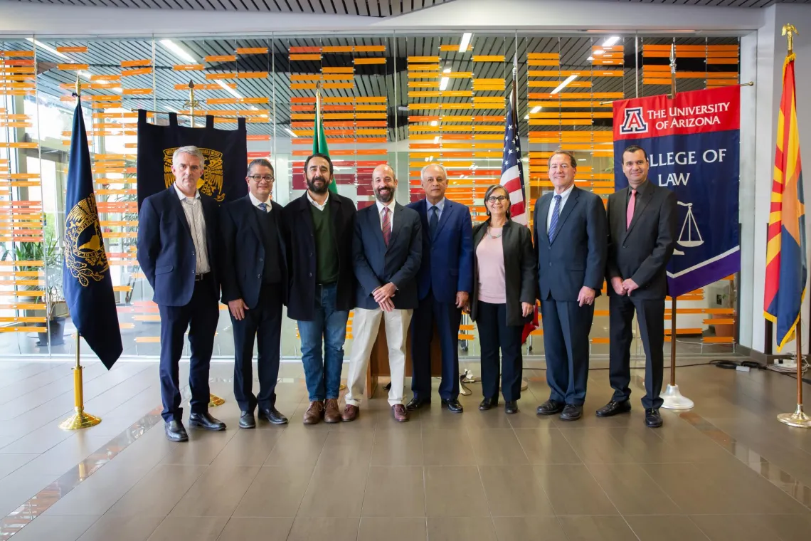 Group photo of inauguration of Mexican Constitutional Law Diploma Program