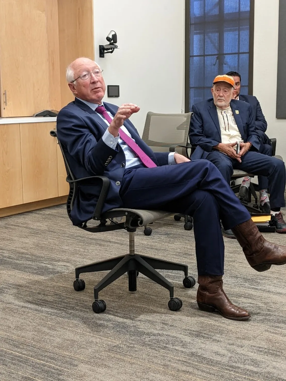 Ambassador Salazar speaking during Tucson visit