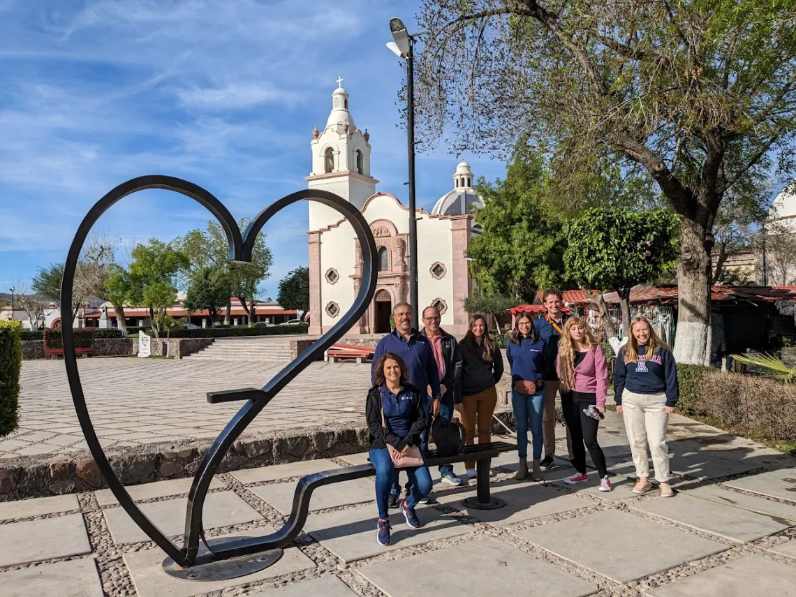 CALS Sonora Study Abroad group in Magdalena, Sonora