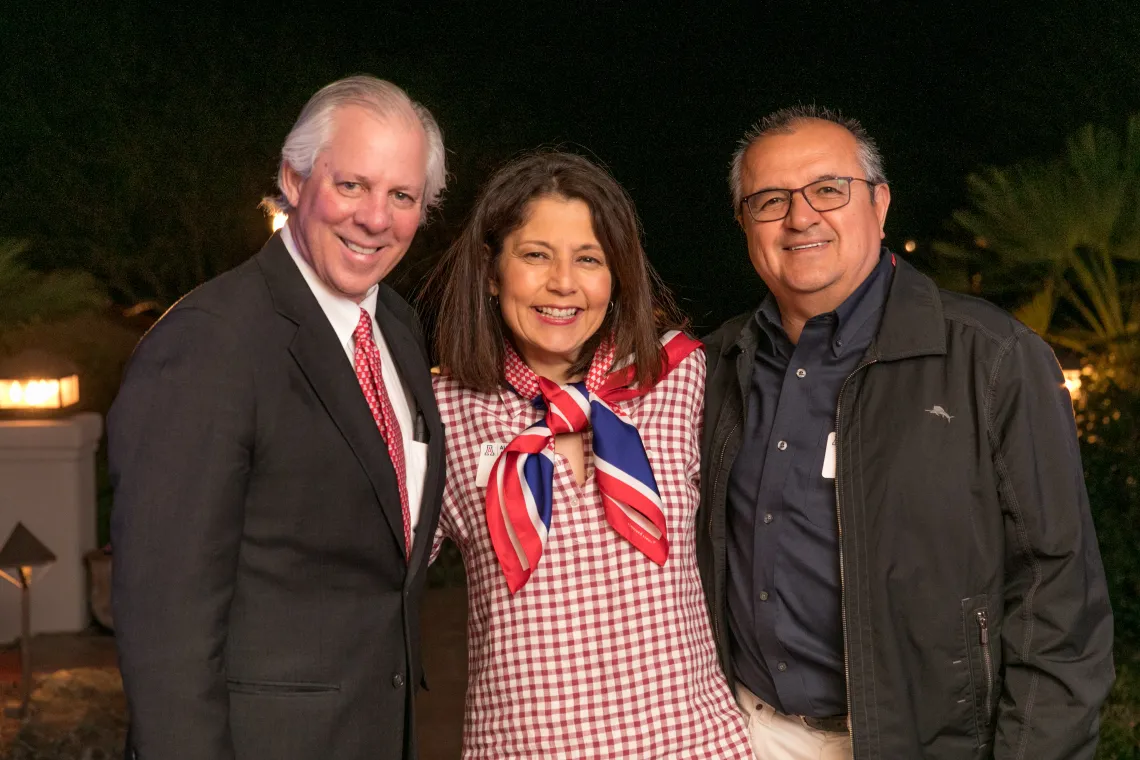 President Robbins with Ramon and Barbara Murillo