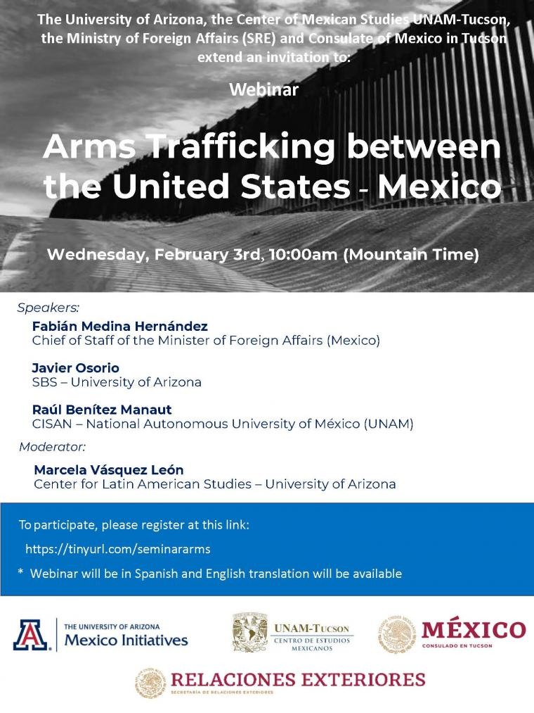 Arms Trafficking webinar screenshot